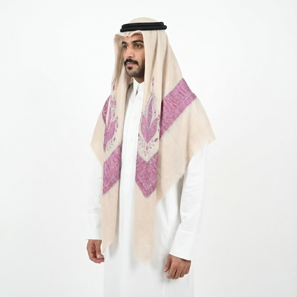 maroon/grey shade Embroidery