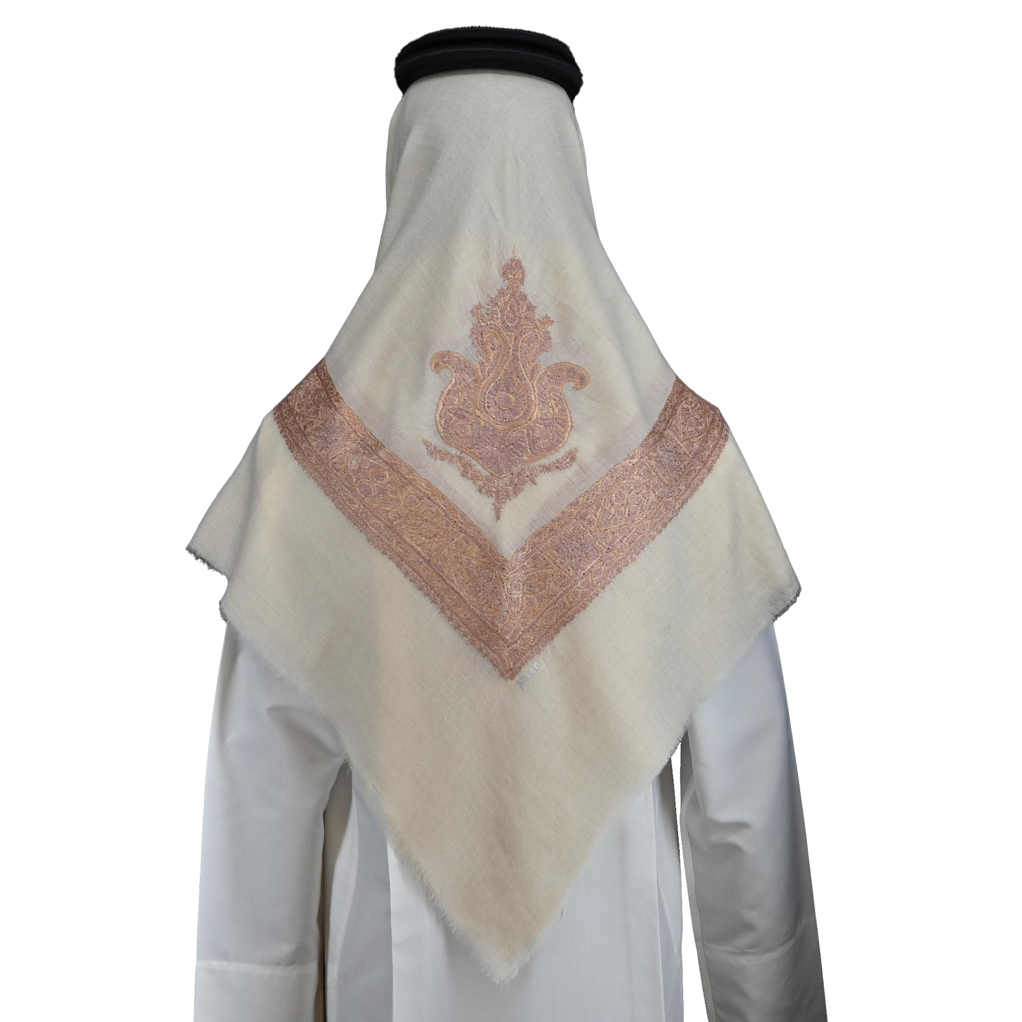 Contemporary pattern Shawl with earthy colors Embroidery - Image 3