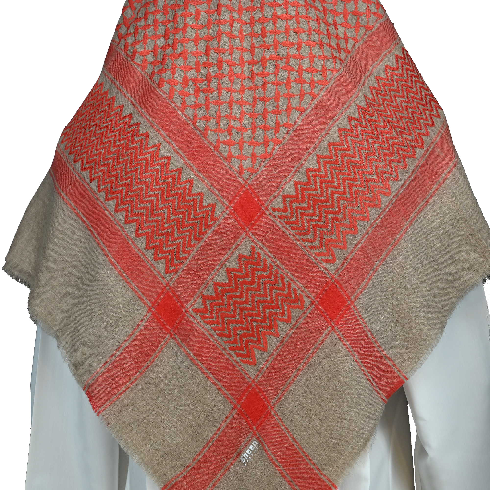 Exclusive Handmade Kashmiri Basrawi with brown base - Image 4