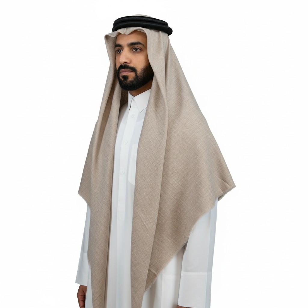 plain shawl brown shade