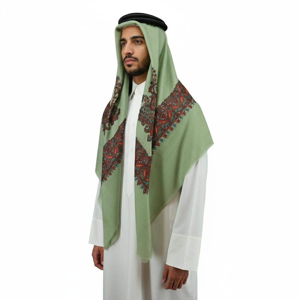 Hand Embroidery and Green base